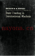 STATE TRADING IN INTERNATIONAL MARKETS