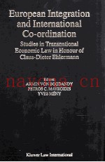 EUROPEAN INTEGRATION AND INTERATIONAL CO-ORDINATION Studies in Transnational Economic Law in Honour 