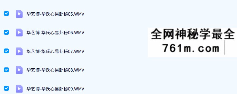 华艺博-华氏心易卦秘17集+文档
