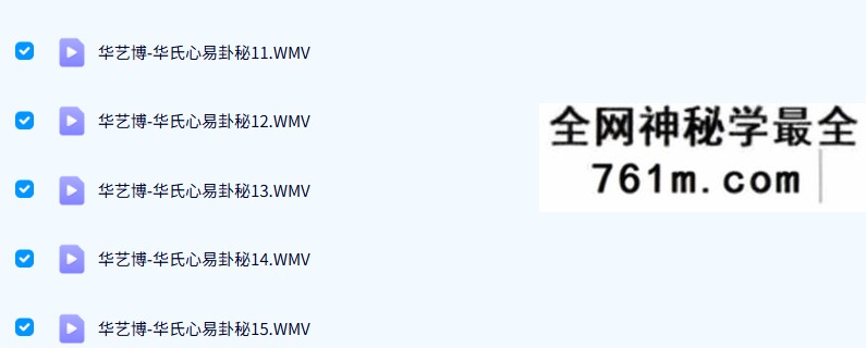 华艺博-华氏心易卦秘17集+文档