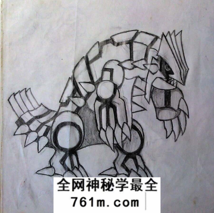小时候画的宝可梦，大概是小学时候画的，