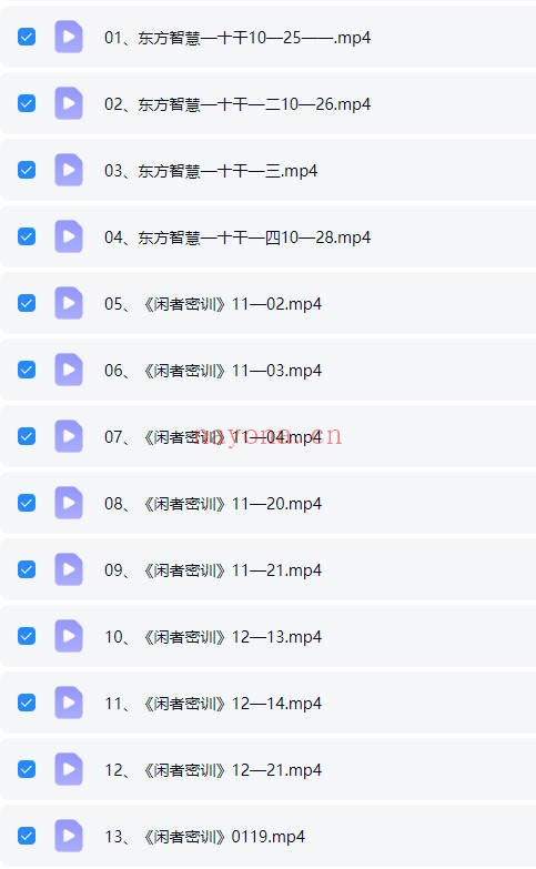 长卿老师闲者密训49集视频 易学课程