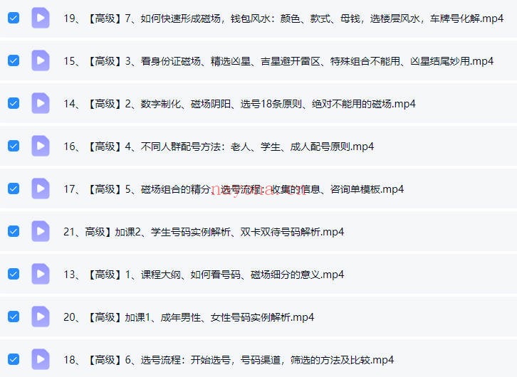 叶佩伦八星数字能量系列大课21集视频 数字预测