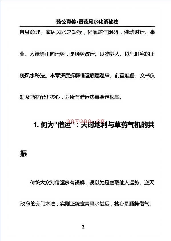 玄青药公真传灵药风水实战秘法203页PDF 灵药风水