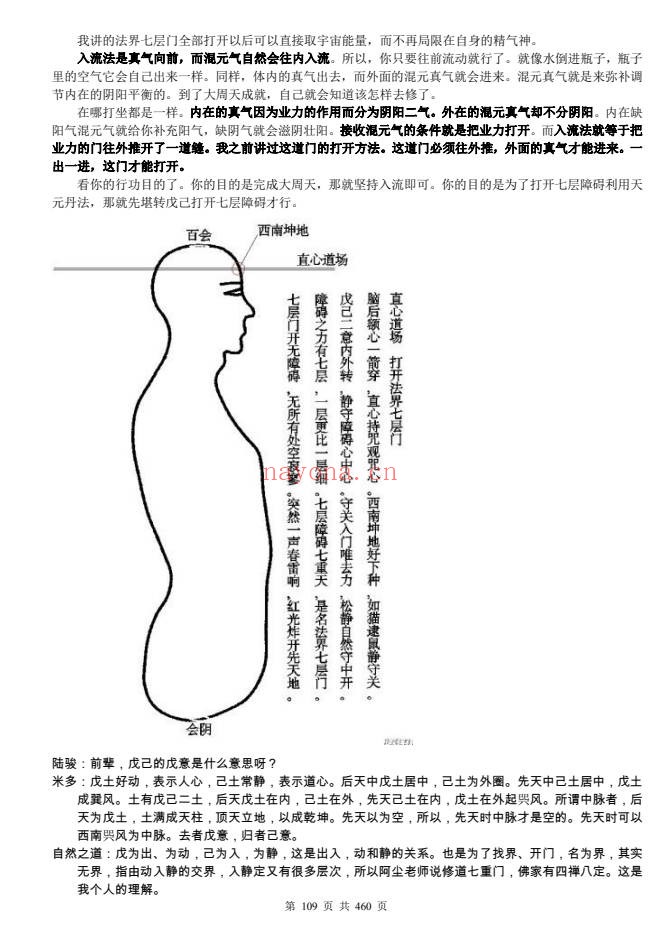 一尘丹道燃灯法脉460页PDF 丹道功法