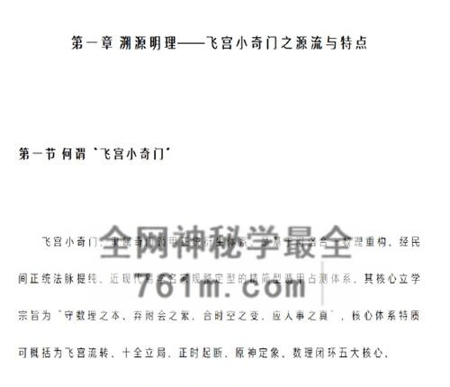 H859飞宫小奇门秘传全书 PDF电子书217 页