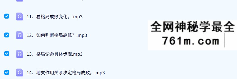 高德臣 格局论命 录音+课件
