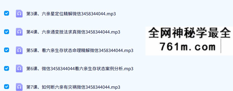 高德臣2019民间秘传盲师六亲定位专题弟子提高班课程20集加配套文字62页