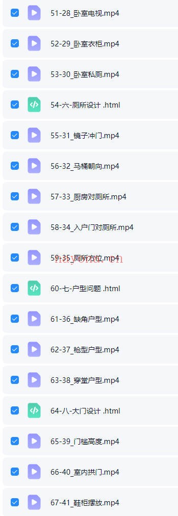 观澜环境风水设计实战课90集视频 风水设计