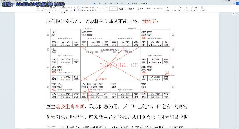 钦天少侠进阶班感情专论事业命运分歧视频+课件 紫微教程