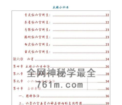 R065最新太极小六壬-PDF电子书67页