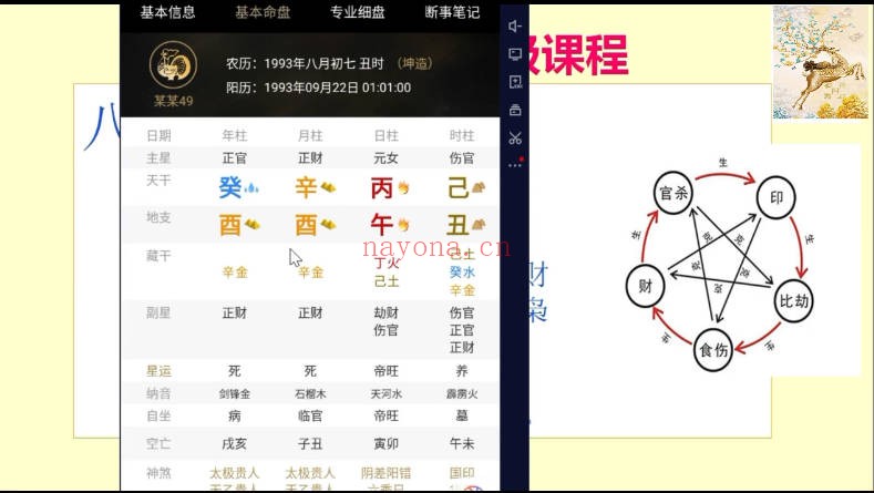 酉成八字高级进阶课程42集视频 八字教程