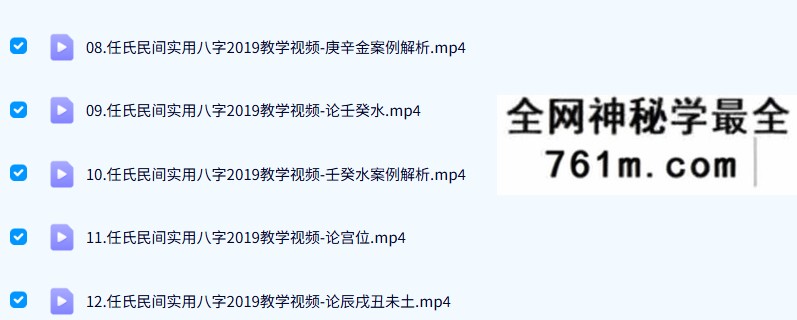 任付红弟子2019盲派八字网络49集教学视频