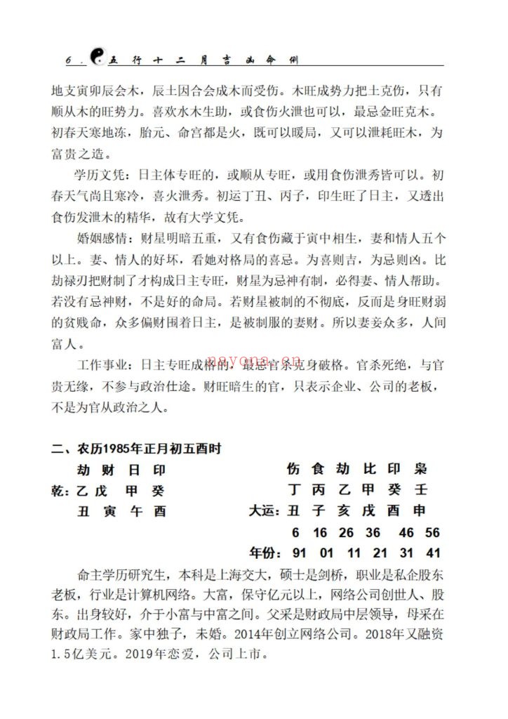 《盲派八字象法秘籍·五行十二月吉凶命例》上下册10