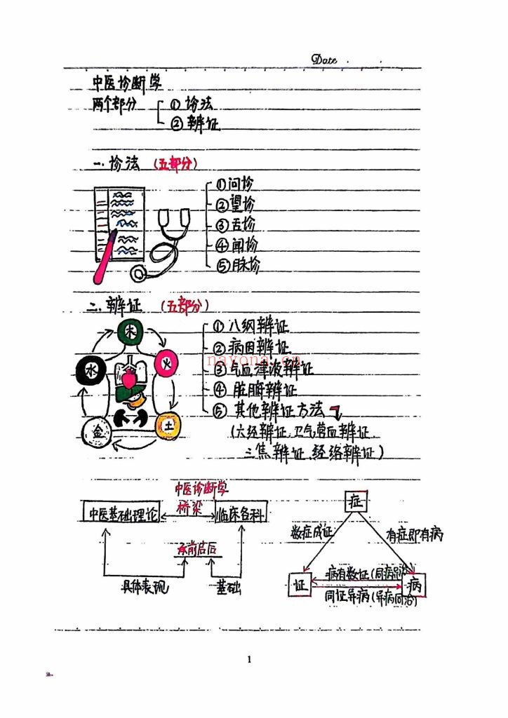 《中医诊断学》手绘版9