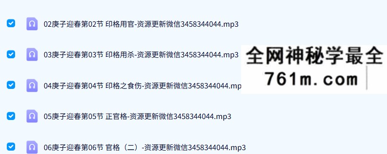 素水盲派命理第4期（庚子迎春格局特训班录音17节+课件）