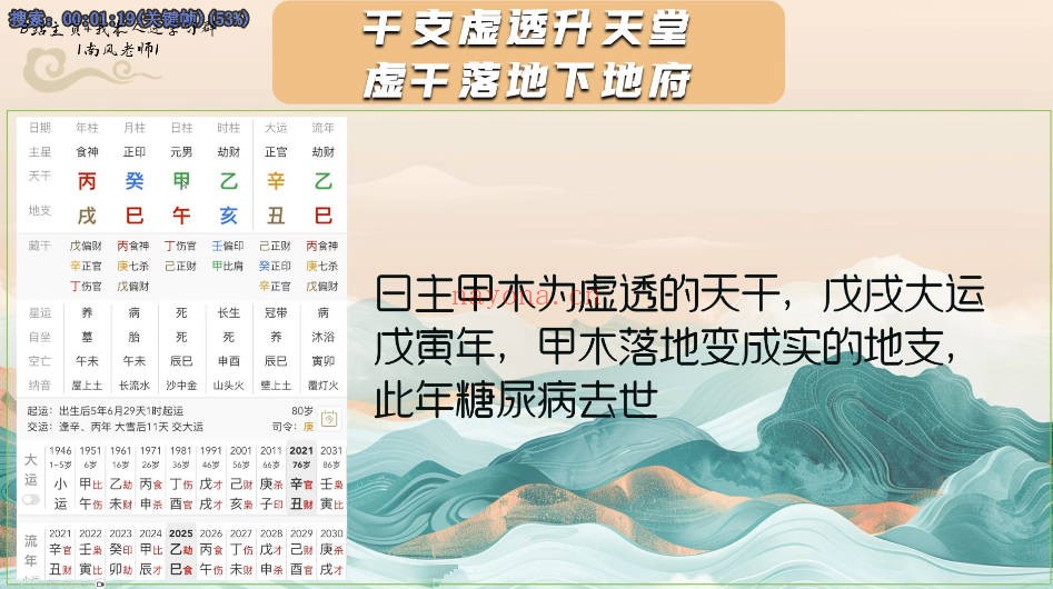 南风盲派命理147集视频 盲派命理