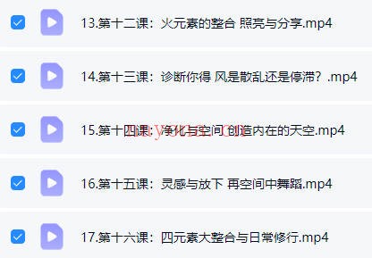 被遗忘的顶级自愈力四元素身心平衡术视频+课件
