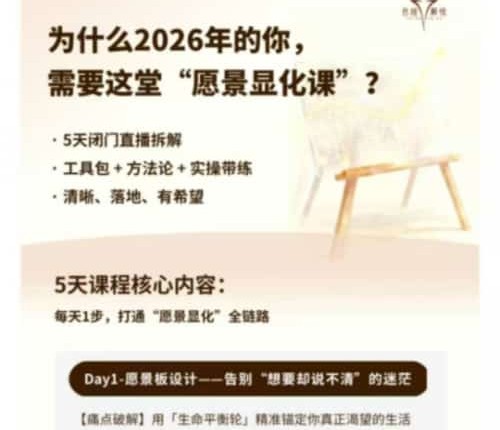 K23655天人生愿景显化营_2026跨年专享 包绘解忧