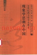 现象学思潮在中国