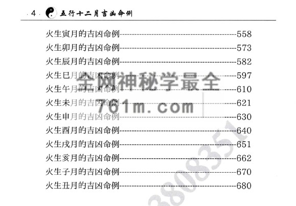 A2480王君凌五行十二月吉凶命例上下册PDF电子书732页
