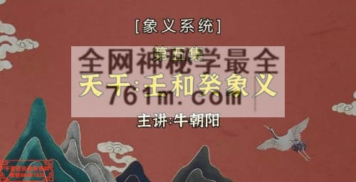 H863牛朝阳《有道奇门巧记象义系统》17集视频 约3小时