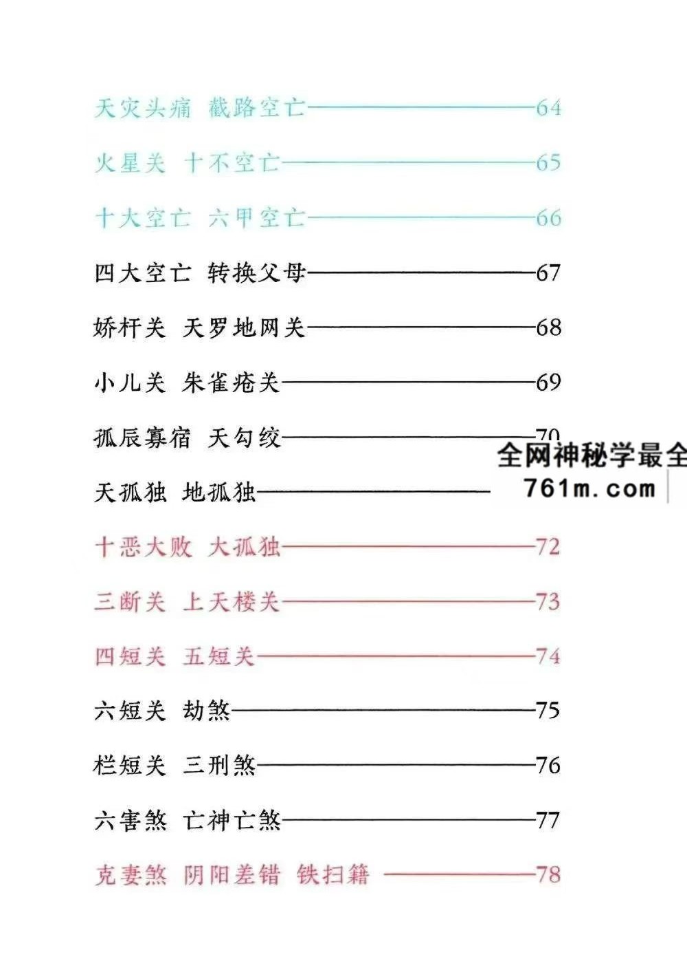 道家秘法书籍《小儿关煞详解阴斗阳斗全书、小儿三十关七十二煞详解》124页