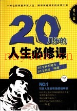 20几岁的人生必修课  男人篇