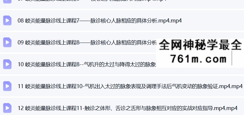 神算子脉诊 岐炎能量脉诊 15集