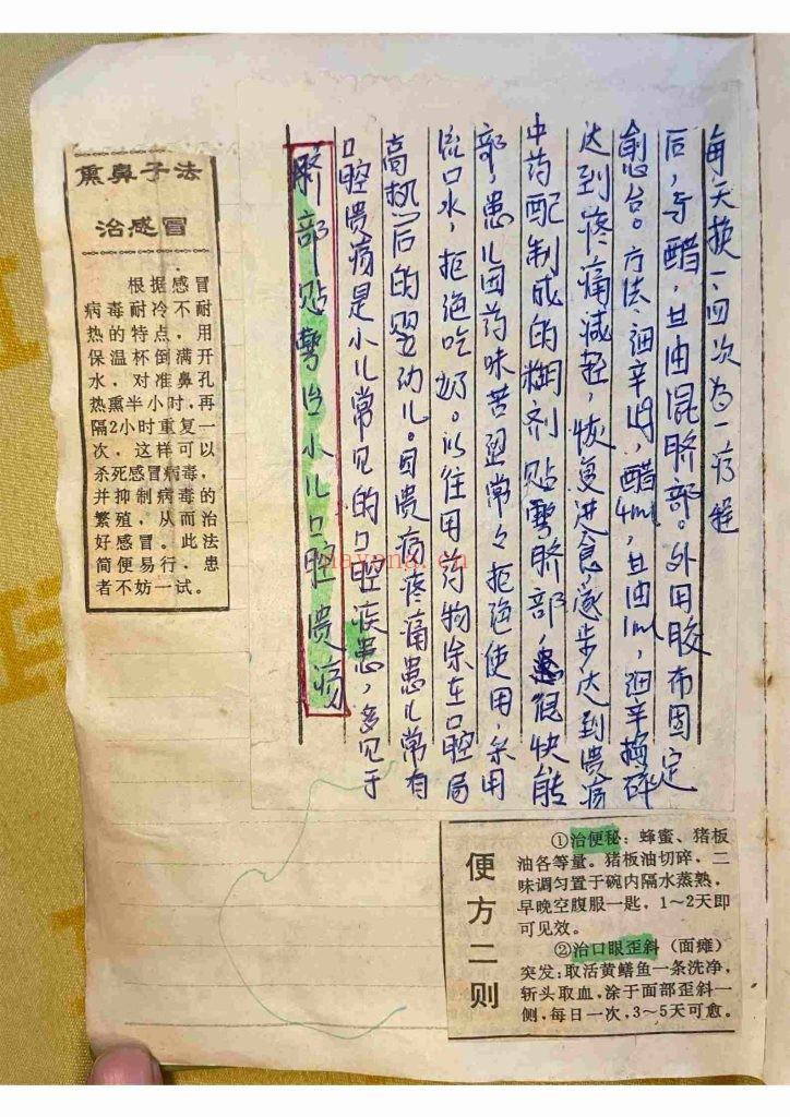 《老中医笔记·偏方单方验方》9