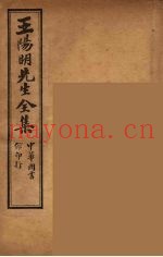 王阳明先生全集  10