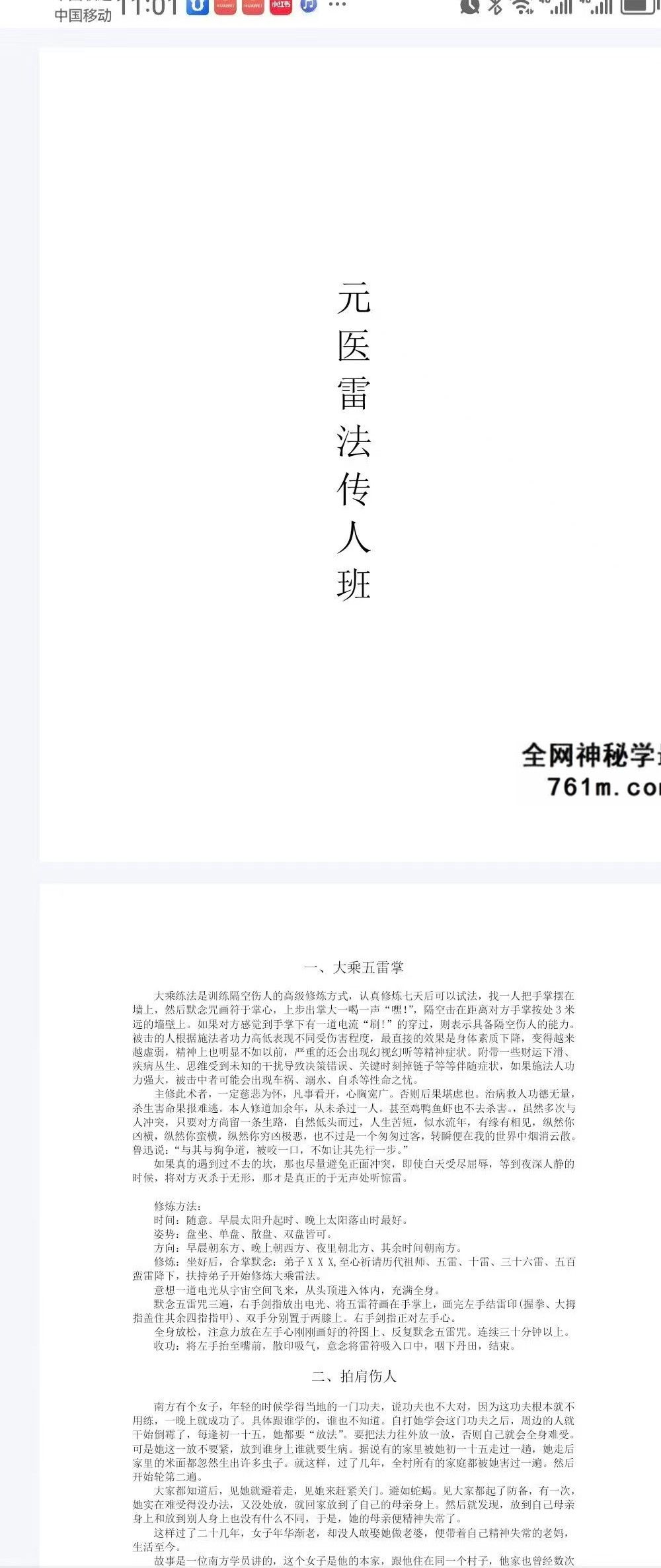 《元医雷法传人班-元医雷法全套6册》