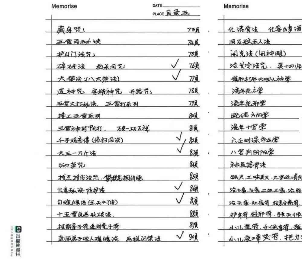 《华光法术》64双页