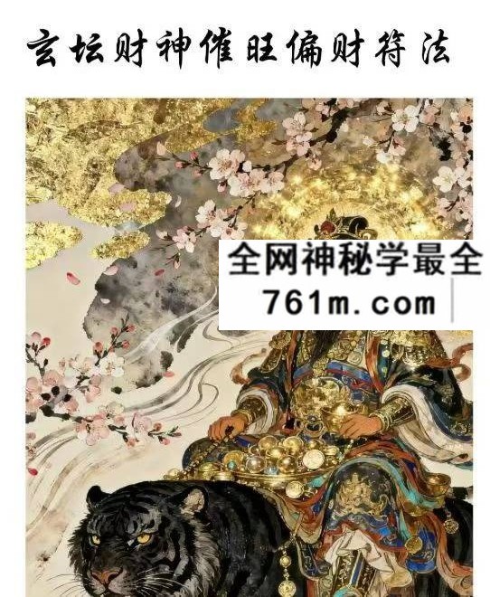 《玄坛财神催旺偏财符法》仅法本