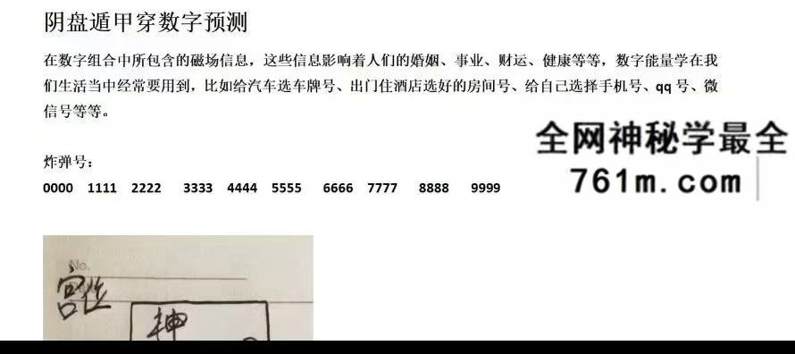 熊飞《奇门穿数字精准预测》10集