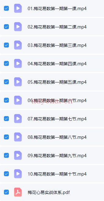 知易而行东篱梅花易数一二三期30集视频+课件