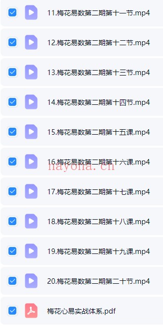 知易而行东篱梅花易数一二三期30集视频+课件