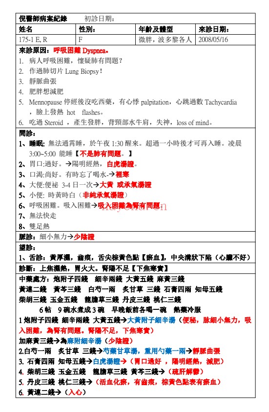 倪海厦医案358篇435页PDF 中医医案