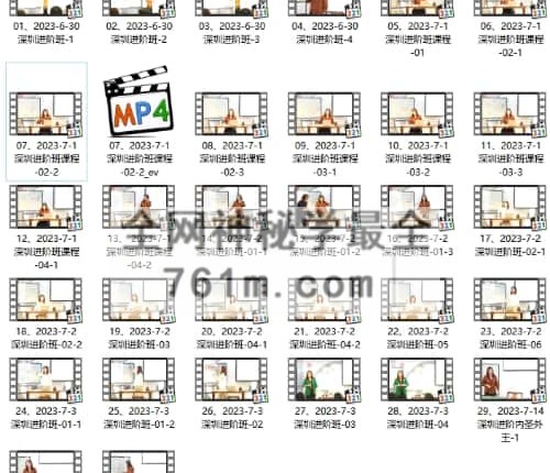 A2487陈晓华《八字命理进阶课程2023年7月深圳》视频31集