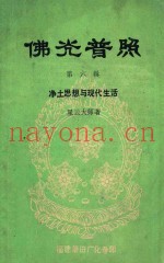 佛光普照  第6辑  净土思想与现代生活