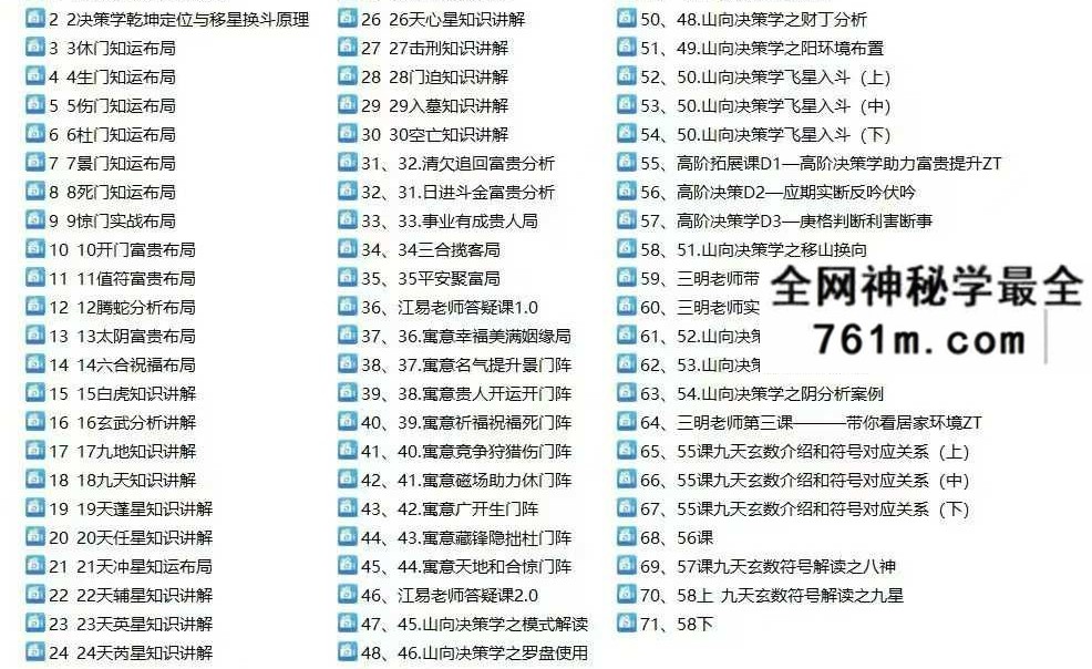 江易 决策学阵法运筹应用班71集
