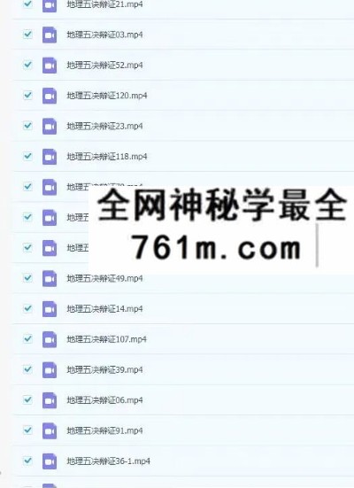 黄笛地理五决辩证124集视频