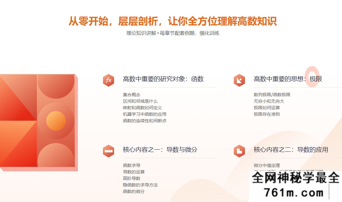高等数学-学习算法/人工智能/大数据的第一步