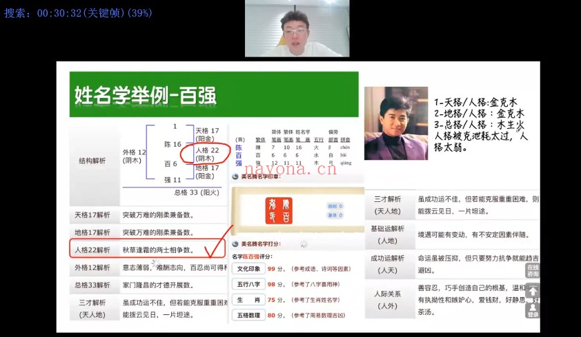 朱彦泽姓名学全系统13集视频 姓名学教程