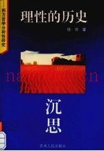 理性的历史沉思  西方哲学分析性研究