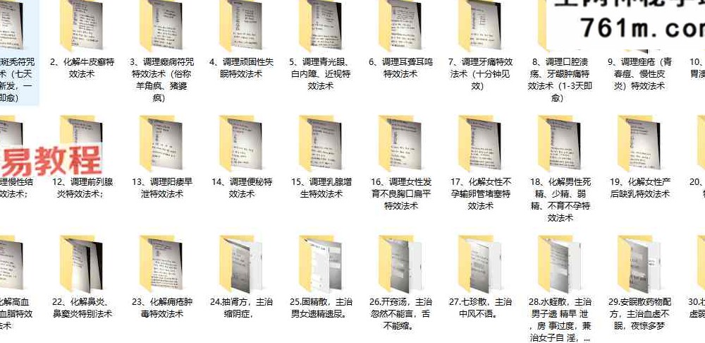 道家祝由术与配方课程30集视频+配方