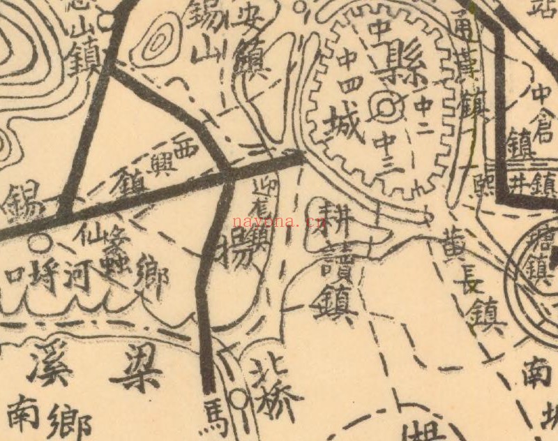 1944年《无锡县全图》