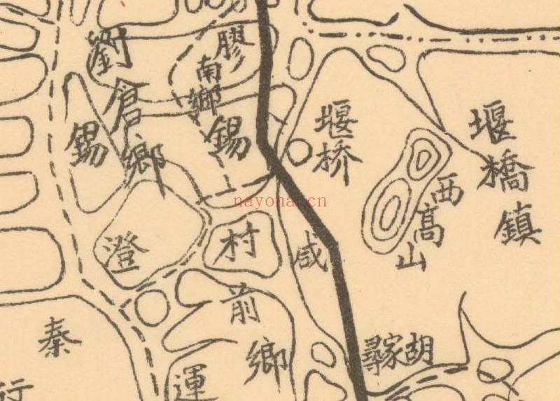 1944年《无锡县全图》