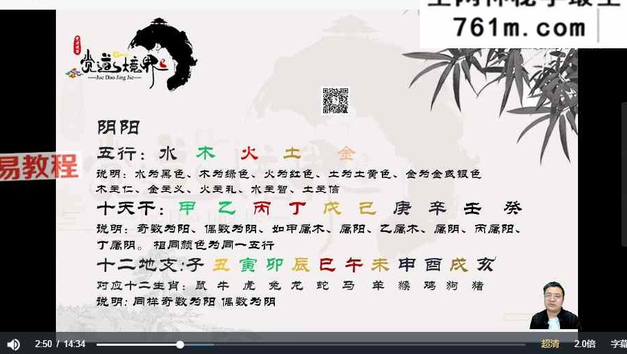 道阳宗钺《四柱八字命理初中高课程》35集视频
