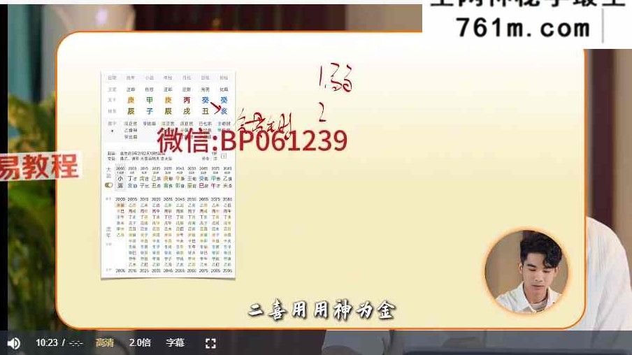 南卜子《八字论断》视频20集